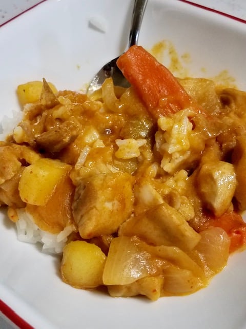 Instapot Yellow Chicken Curry